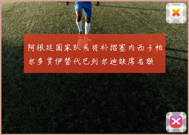 阿根廷国家队或将补招塞内西卡帕尔多贾伊替代巴列尔迪缺席名额